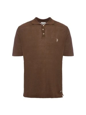 Koszulka polo U.S. POLO ASSN. wielbłądzi