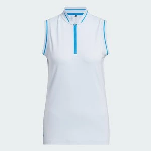 Koszulka polo Ultimate365 Zip Adidas Crystal Sky