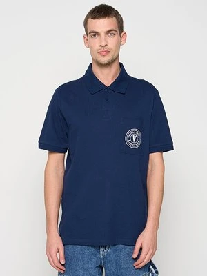 Koszulka polo Versace Jeans Couture niebieski