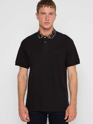 Koszulka polo Versace Jeans Couture antracytowy melanż