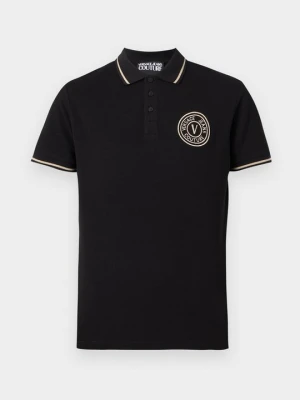 Koszulka polo Versace Jeans Couture czarny