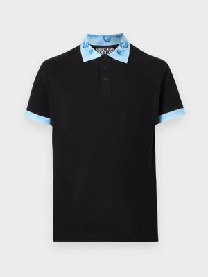 Koszulka polo Versace Jeans Couture czarny