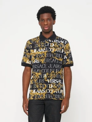 Koszulka polo Versace Jeans Couture czarny