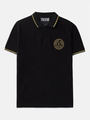 Koszulka polo Versace Jeans Couture czarny
