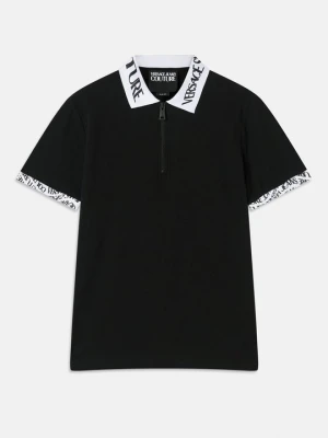 Koszulka polo Versace Jeans Couture czarny
