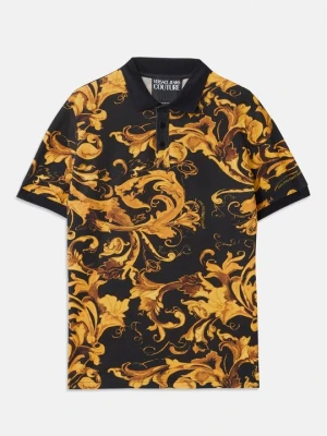 Koszulka polo Versace Jeans Couture czarny