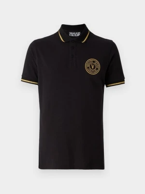 Koszulka polo Versace Jeans Couture czarny