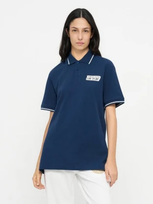 Koszulka polo Versace Jeans Couture jasnoniebieski
