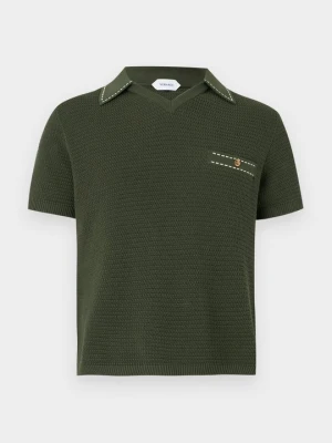 Koszulka polo Versace oliwkowy
