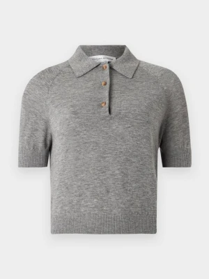 Koszulka polo Victoria Beckham szary