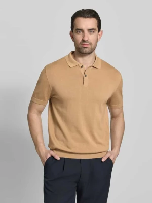 Koszulka polo w dzianinowym wyglądzie, krój regular fit Christian Berg Men