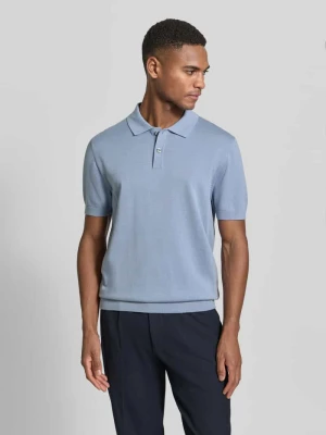 Koszulka polo w dzianinowym wyglądzie, krój regular fit Christian Berg Men