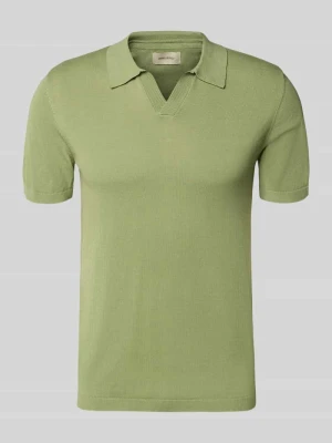 Koszulka polo w dzianinowym wyglądzie, krój regular fit, model 'Bray' Blend