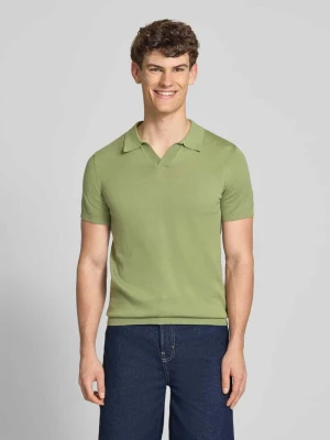 Koszulka polo w dzianinowym wyglądzie, krój regular fit, model 'Bray' Blend