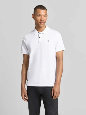 Koszulka polo w jednolitym kolorze, krój regular fit camel active