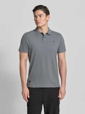 Koszulka polo w jednolitym kolorze, krój regular fit camel active