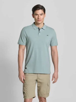 Koszulka polo w jednolitym kolorze, krój regular fit camel active