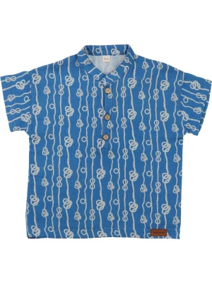 Walkiddy Koszulka polo w kolorze niebieskim rozmiar: 146