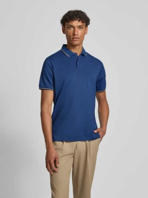 Koszulka polo w kroju modern fit z nadrukiem logo, model 'Keep Dry' RAGMAN