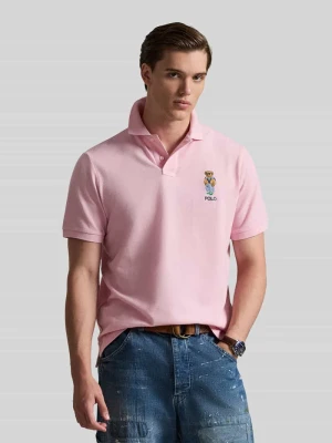 Koszulka polo w kroju regular fit z czystej bawełny z haftem polo bear Polo Ralph Lauren