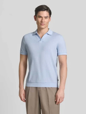 Koszulka polo w kroju regular fit z dekoltem w kształcie V model 'Baronito' JOOP! Collection