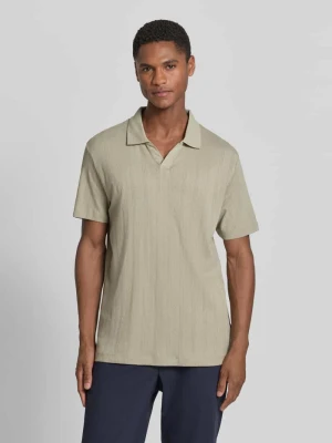 Koszulka polo w kroju regular fit z dzianiny żakardowej lindbergh Oliwkowy