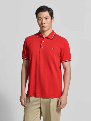 Koszulka polo w kroju regular fit z kontrastowymi paskami Christian Berg Men