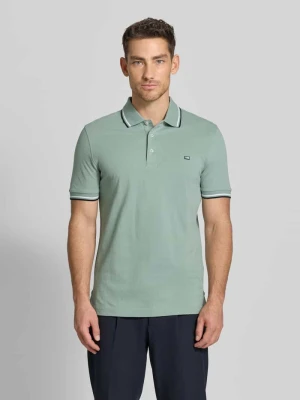 Koszulka polo w kroju regular fit z kontrastowymi paskami Christian Berg Men