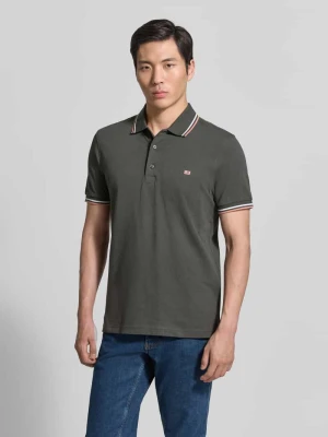 Koszulka polo w kroju regular fit z kontrastowymi paskami Christian Berg Men