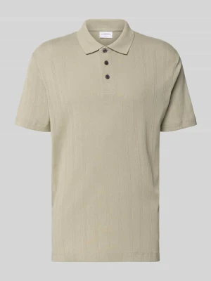 Koszulka polo w kroju regular fit z krótką listwą guzikową lindbergh