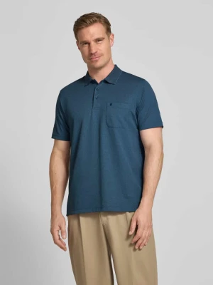 Koszulka polo w kroju regular fit z listwą guzikową i kieszenią na piersi RAGMAN
