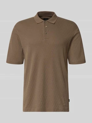 Koszulka polo w kroju regular fit z listwą guzikową Jack&Jones Średniobrązowy