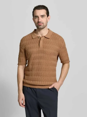 Koszulka polo w kroju regular fit ze strukturalnym wzorem Scotch & Soda
