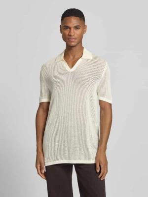 Koszulka polo w kroju slim fit z dekoltem w serek Antony Morato