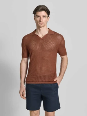 Koszulka polo w kroju slim fit z dekoltem w serek Antony Morato