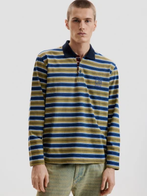 Koszulka polo w paski Desigual