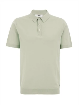 Koszulka polo WE Fashion zieleń butelkowa