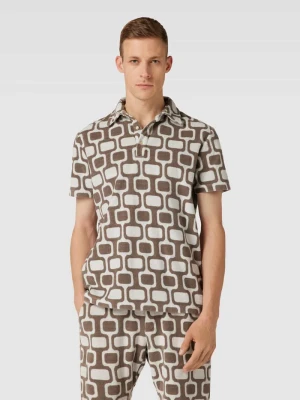 Koszulka polo we wzory na całej powierzchni Better Rich