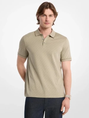 Koszulka polo z bawełnianego dżerseju z nadrukiem w charakterystyczne logo Michael Kors