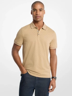 Koszulka polo z bawełnianego dżerseju z nadrukiem w charakterystyczne logo Michael Kors