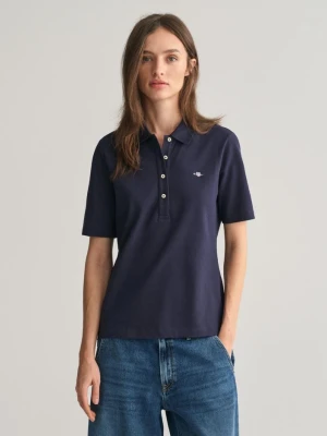 Koszulka polo z bawełnianej piki shield GANT