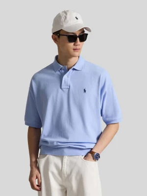 Koszulka polo z czystej bawełny o kroju loose fit Polo Ralph Lauren Błękitny