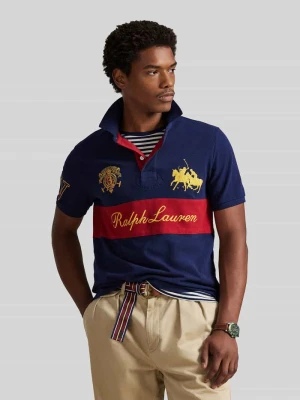 Koszulka polo z czystej bawełny o kroju regular fit Polo Ralph Lauren Granatowy