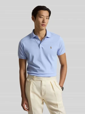 Koszulka polo z czystej bawełny o kroju regular fit Polo Ralph Lauren Jasnoniebieski