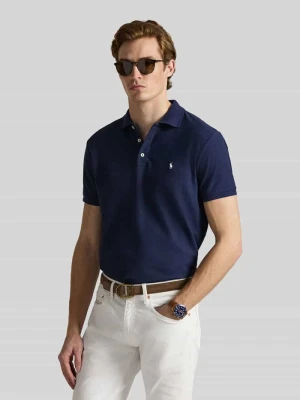 Koszulka polo z czystej bawełny o kroju regular fit Polo Ralph Lauren Granatowy