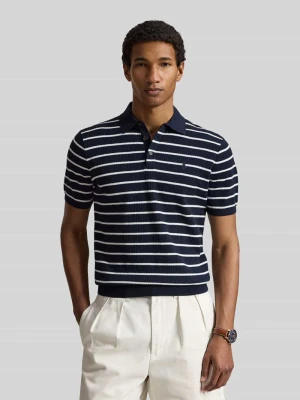 Koszulka polo z czystej bawełny o kroju regular fit Polo Ralph Lauren Ciemnoniebieski