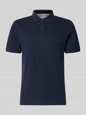 Koszulka polo z czystej bawełny o kroju regular fit s.Oliver Granatowy
