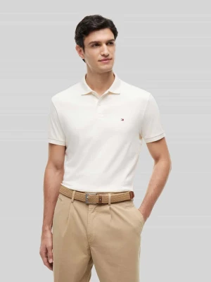 Koszulka polo z czystej bawełny o kroju regular fit Tommy Hilfiger Złamany biały