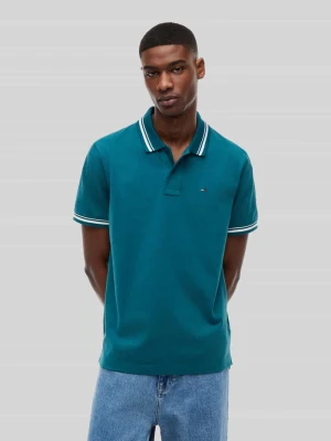 Koszulka polo z czystej bawełny o kroju regular fit Tommy Jeans Zielony
