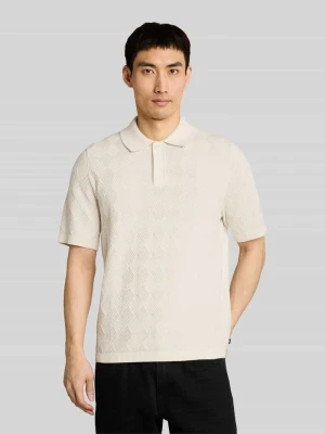 Koszulka polo z czystej bawełny o wyglądzie dzianiny, krój regular fit Tom Tailor